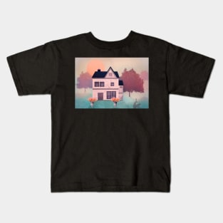 Old house in the sunset Kids T-Shirt